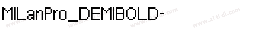 MILanPro_DEMIBOLD字体转换