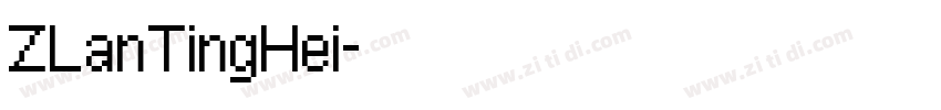 ZLanTingHei字体转换
