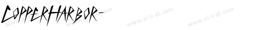 CopperHarbor字体转换