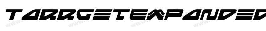 TarrgetExpandedItal字体转换
