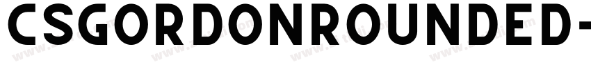 CSGordonRounded字体转换