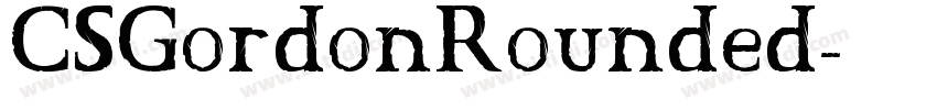 CSGordonRounded字体转换