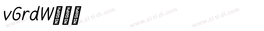 AvGardeW01字体转换