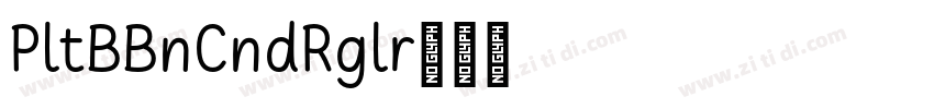 PlutoBBnCondRegular字体转换