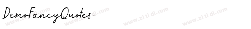 DemoFancyQuotes字体转换