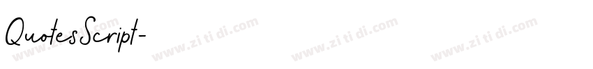 QuotesScript字体转换