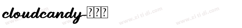 cloudcandy字体转换