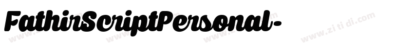FathirScriptPersonal字体转换