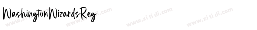 WashingtonWizardsReg字体转换