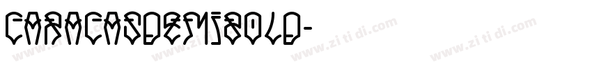 CaracasDemibold字体转换