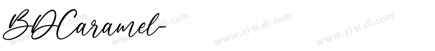 BDCaramel字体转换