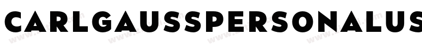 CarlGauSSPERSONALUSE字体转换