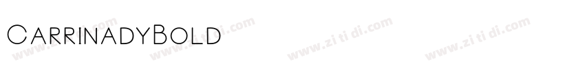 CarrinadyBold字体转换