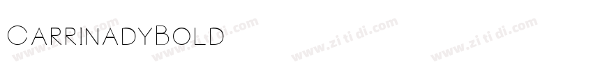 CarrinadyBold字体转换