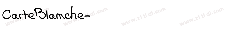CarteBlanche字体转换