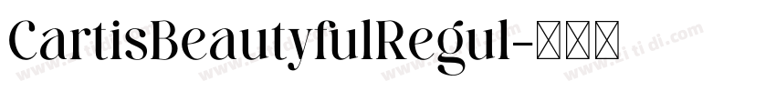 CartisBeautyfulRegul字体转换