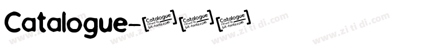 Catalogue字体转换