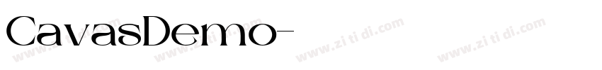 CavasDemo字体转换