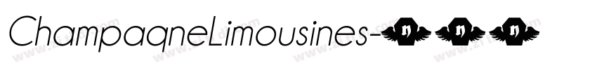ChampaqneLimousines字体转换