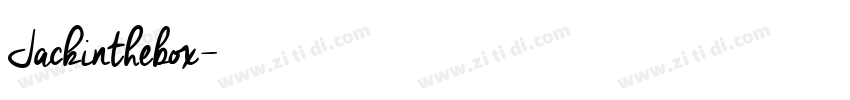 Jackinthebox字体转换