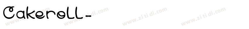 Cakeroll字体转换