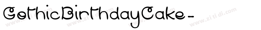 GothicBirthdayCake字体转换