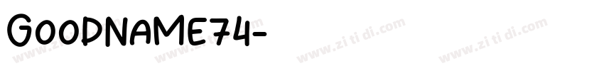 GoodName74字体转换