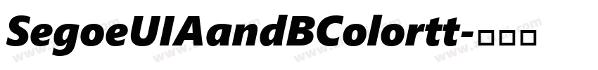 SegoeUIAandBColortt字体转换