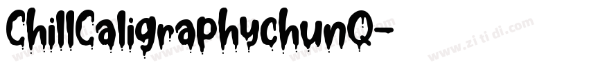 ChillCaligraphychunQ字体转换