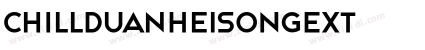 ChillDuanHeiSongExt字体转换