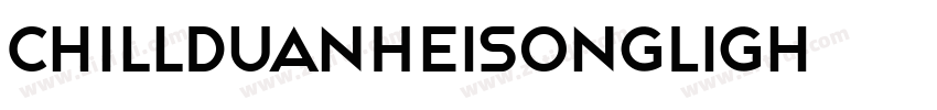 ChillDuanHeiSongLigh字体转换