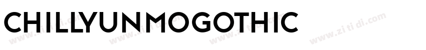 ChillYunmoGothic字体转换
