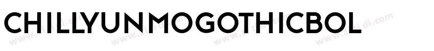 ChillYunmoGothicBol字体转换