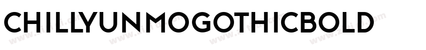 ChillYunmoGothicBold字体转换