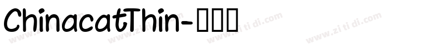 ChinacatThin字体转换