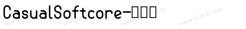 CasualSoftcore字体转换