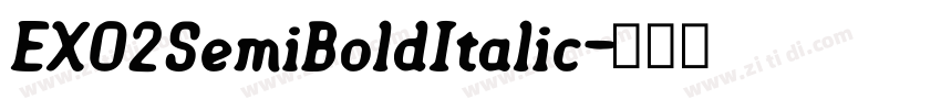 EXO2SemiBoldItalic字体转换