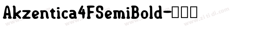 Akzentica4FSemiBold字体转换