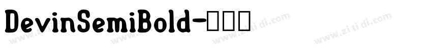 DevinSemiBold字体转换