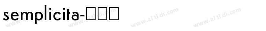 semplicita字体转换