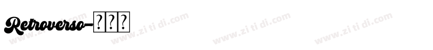 Retroverso字体转换