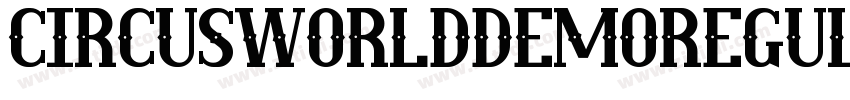 CircusWorldDemoRegul字体转换