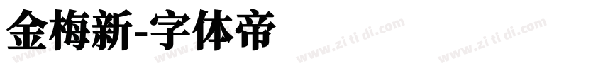 金梅新字体转换
