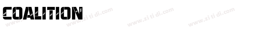 coalition字体转换