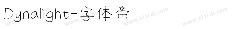 Dynalight字体转换