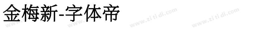 金梅新字体转换