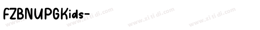 FZBNUPGKids字体转换