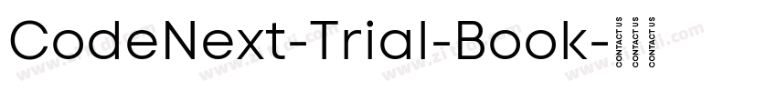 CodeNext-Trial-Book字体转换