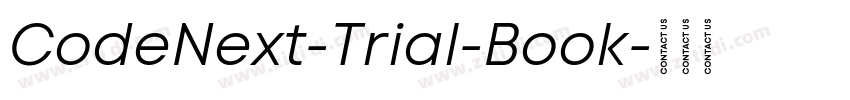 CodeNext-Trial-Book字体转换