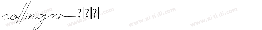 collingar字体转换